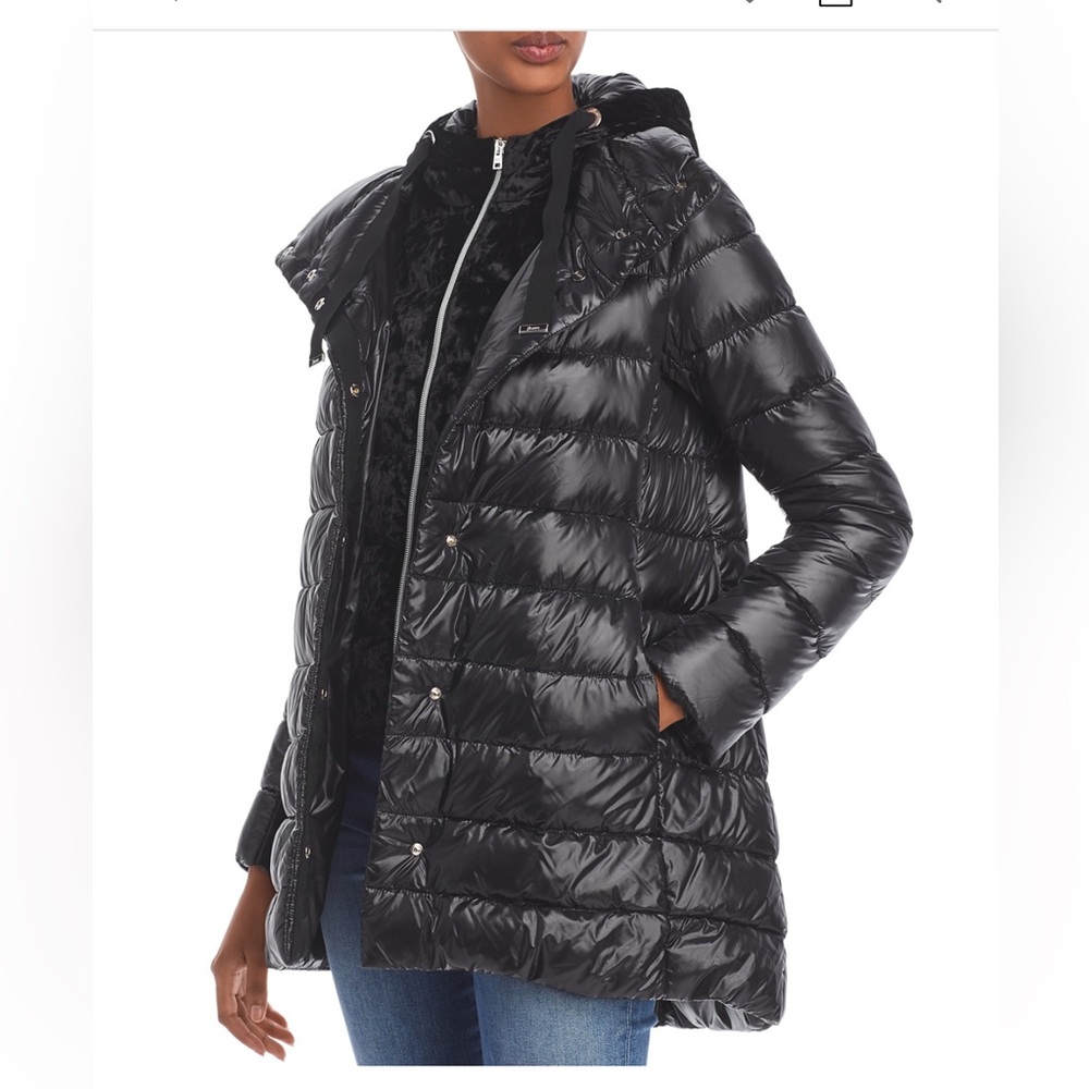 Women's Herno Black Puffer Jacket - size 42 / sz 8